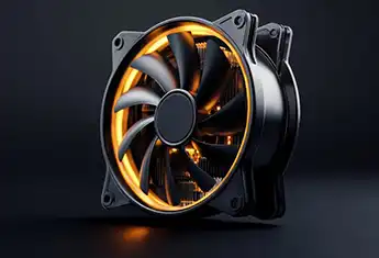 Exhaust efficiency of external air outlet of cooling fan - environment and installation conditions
