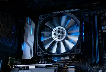 Exhaust efficiency of external air outlet of cooling fan - fan usage status and aging degree